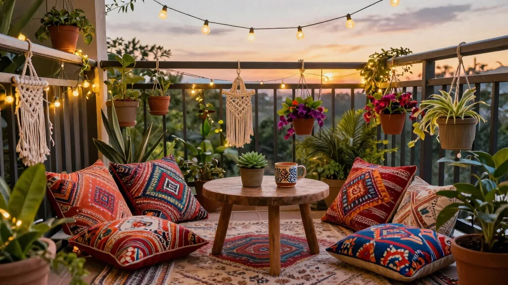17 Boho Balcony Design Ideas Full of Texture and Warmth