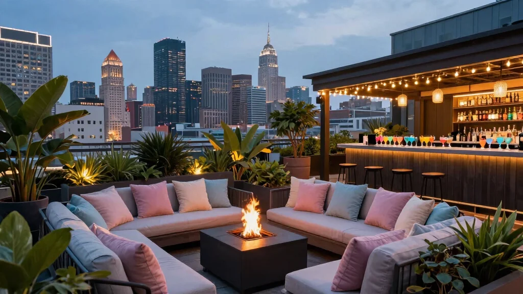 18 Rooftop Lounge Design Concepts for a Relaxing Skyline Escape